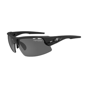 Crit Half Frame Matte Black Sunglasses